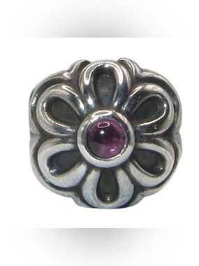 Pandora Rhodalite Clip Retired Zinnia RARE